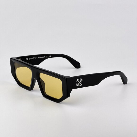 Off-White VANCOUVER Women Sunglasses Black Square Yellow | Model OERI13F 1018 - Picture 5 of 12